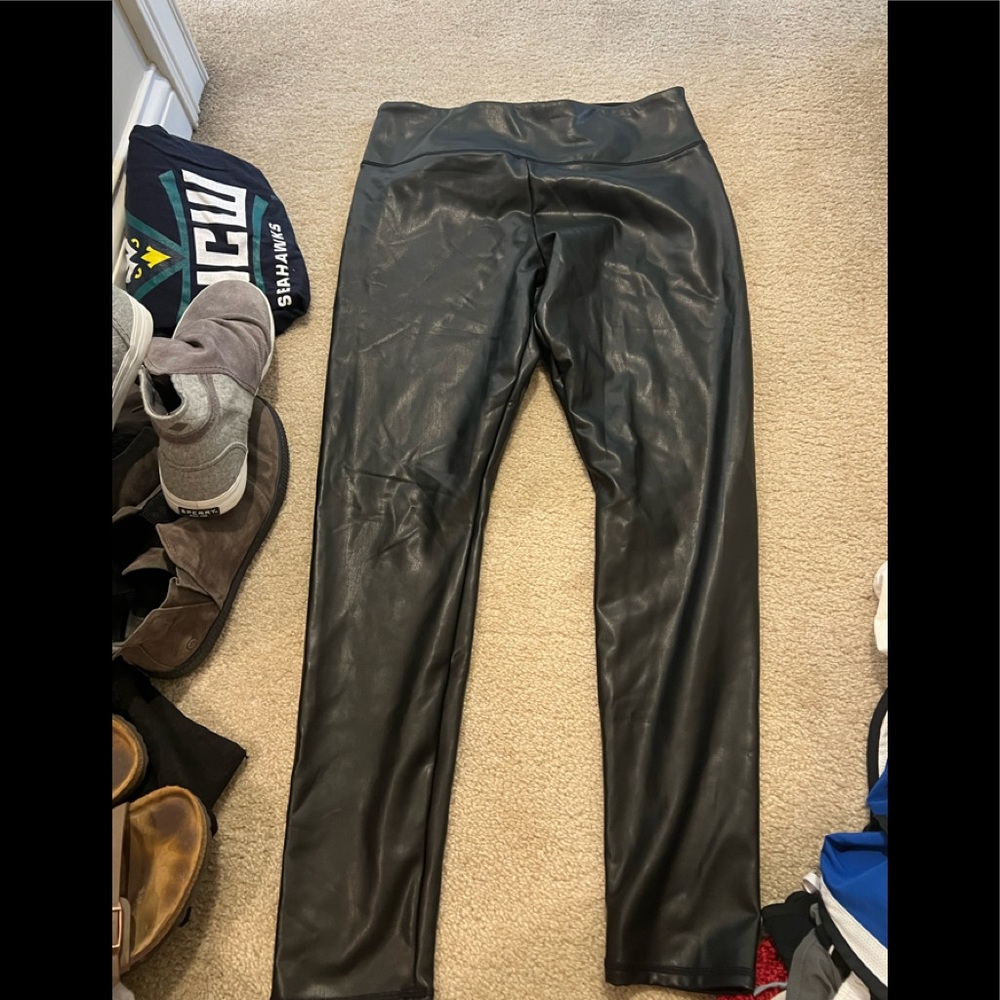 Hollister Leather Leggings size large